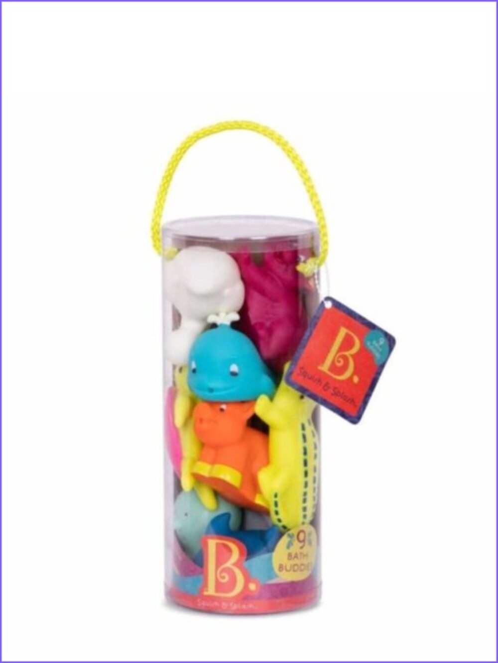 B. toys – Animal Bath Squirts – 9 Water Squirts For Baby 10 months New Sealed